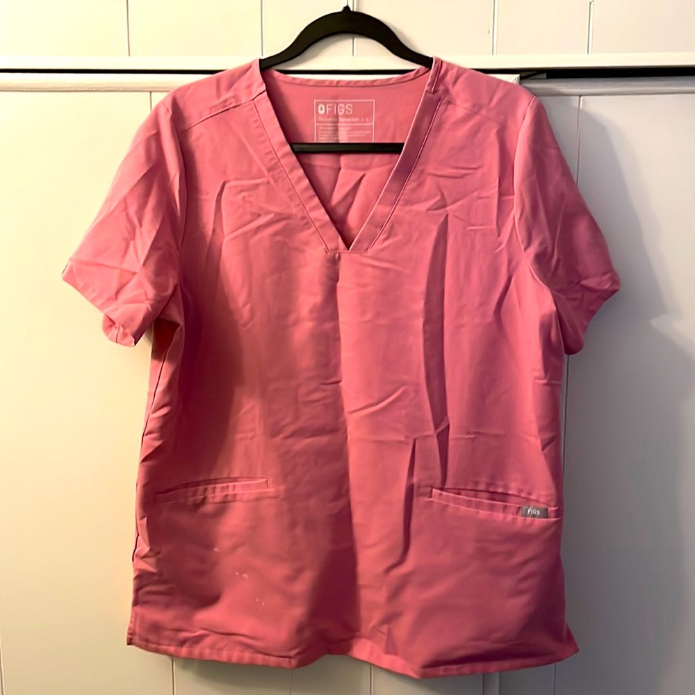 FIGS Chalk Pink Top